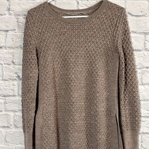 Athleta Honeycomb Crewneck Pullover Wool Blend Sweater Size XS